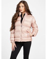 Crystal Longline Hooded Puffer Jacket