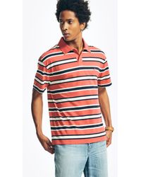 Nautica - Sustainably Crafted Relaxed Fit Striped Polo - Lyst