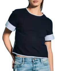 WE-AR4 - Marina Knit Short Sleeve Tee - Lyst