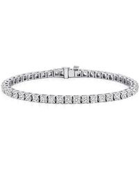 Diana M. Jewels 14k Gold 6.00cts Diamond Tennis Bracelet - White