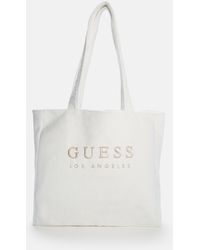 Guess Factory - Terry Cloth Logo Tote - Lyst