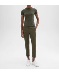 Theory - Treeca Pull On Slim Straight Leg Pants - Lyst