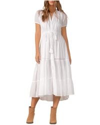 Elan - Cotton Long Maxi Dress - Lyst
