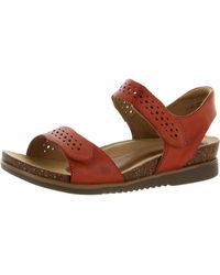 Cobb Hill - May Wave Leather Perforated Flatform Sandals - Lyst
