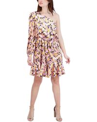 BCBGeneration - One Shoulder Floral Mini Dress - Lyst