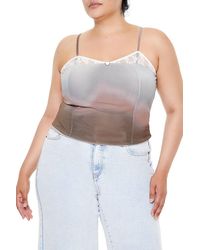 Forever 21 - Plus Size Gradient Cropped Cami - Lyst
