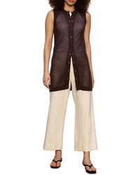 Sanctuary - Long Openwork Vest - Lyst