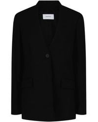 Ferragamo - Single-Breasted Wool Blazer - Lyst