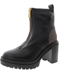 MICHAEL Michael Kors - Sg22F Logo Leather Ankle Boots - Lyst
