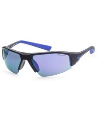 Nike - 70 Mm Blue Sunglasses Dv2151-451 - Lyst