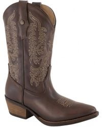 Forastero - Leather Western Boots - Lyst