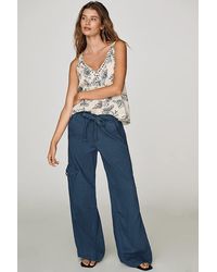 Pilcro - Cotton Linen Beach Cargo Pants - Lyst