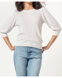 Lilla P - Puff Sleeve Pullover Sweater - Lyst