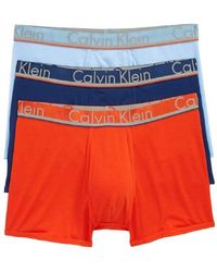 Calvin Klein - 3 Underwear Comfort Microfiber Trunks - Lyst