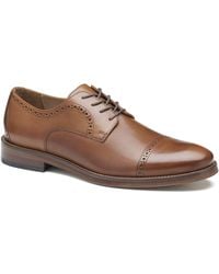Johnston & Murphy - Sutton Embossed Cap Toe Shoe - Lyst