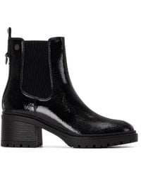 Xti - Patent Leather Heeled Chelsea Booties By - Lyst