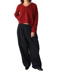 C.T.Plage - Long Sleeve V-Neck Top - Lyst