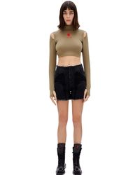 Pcfg - Long Sleeve Crop Top - Lyst