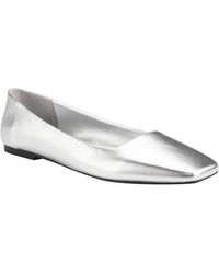 Calvin Klein - Nita Leather Slip On Pointed Toe Heels - Lyst