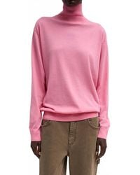 Tibi - Super Fine Gauge Perfect Turtleneck Pullover - Lyst
