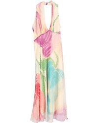 Diane von Furstenberg - Halter Printed Knee Length Dress - Lyst