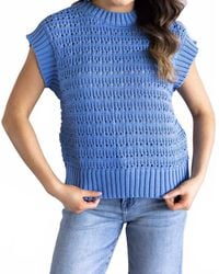 Elan - Short Sleeve Open Sweater - Lyst