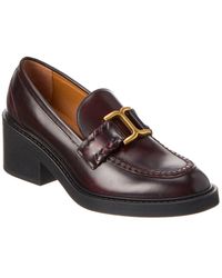 Chloé - Marcie Leather Loafer - Lyst