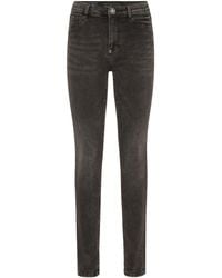 Philipp Plein - Denim High Waist Jegging Logo - Lyst
