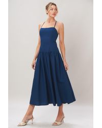 TRUEDAMES - Refined Flow Woven Midi Dress - Lyst