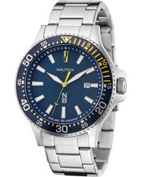 Nautica - Cocoa Beach Solar-powered Stainless Steel 3-hand Watch - Lyst