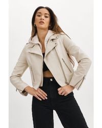 Lamarque - Holy Leather Biker Jacket With Removable Hood - Lyst