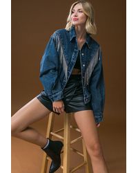 TRUEDAMES - Stunning Excellence Washed Denim Jacket - Lyst
