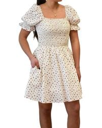 Things Between - Rosette Mini Dress - Lyst