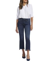 NYDJ - Marilyn Raw Hem Denim Straight Leg Jeans - Lyst