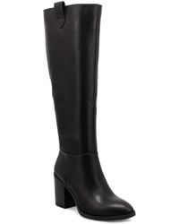 MIA - Hadley Block Heel Faux Leather Knee-High Boots - Lyst