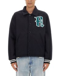 Aries - Embroidered Wool Varsity Jacket - Lyst