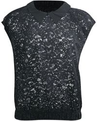 Sandro - Sandro Lace-Detailed Gartered Waist Blouse - Lyst