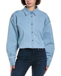 7 For All Mankind - Cropped Shirt - Lyst