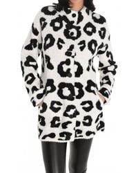 FRANK LYMAN - Brooke Animal Print Knit Jacket - Lyst