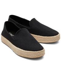 TOMS - Carolina 10020990 Espadrille 9 Slip-On Platform Shoes Fzp198 ,9) - Lyst