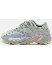 Yeezy Nubuck And Leather Boost 700 V2 Geode Sneakers Size 40 in Gray ...