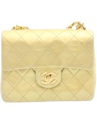 Chanel - Name Tag Leather Shoulder Bag (pre-owned) - Lyst