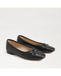 Sam Edelman - Meadow Ec0238000 Ballet Flat Leather Square Toe Zap415 - Lyst