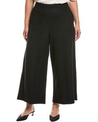 Eileen Fisher - Plus Wool Wide Ankle Pant - Lyst