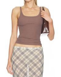 LNA - Spence Ribbed Tank Top - Lyst