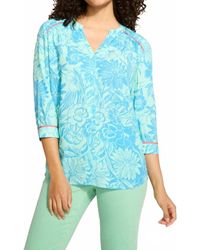 Fdj - Bicolor Floral Top - Lyst