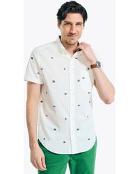 Nautica - 1983 Sustainably Crafted Printed Short-sleeve Shirt - Lyst
