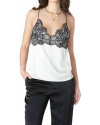 Dex - Lace Trim Cami Top - Lyst