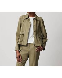 ATM - Washed Cotton Twill Swing Jacket - Lyst