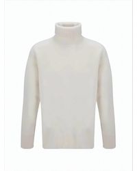 OAMC - Soft Wool Turtleneck Sweater With Ribbed Details - Lyst